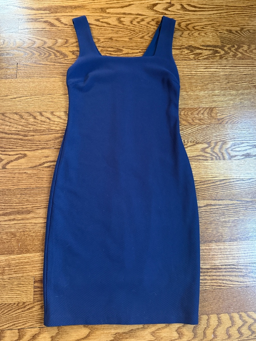 Bar III Navy Blue Square Neck Bodycon Mini Dress Minimalist S